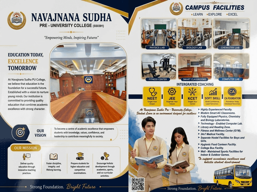 Brochure, Navajnanasudha Pre University ,Resedential College,Official Website, Best PU College in Mangalore, Best PU Colleges in Mangalore ,Top PU College in Mangalore,Top PU Colleges in Mangalore,Official Website,Best PU College,Best Pre University College, Commerce, Science,Coaching,Competitive Exam,Entrance Exam,NEET,JEE,Long term NEET,CET,KCET, Laila,Belthangady,Ujire,Dharmasthala,Mangalore,Dakshina Kannada, Karnataka,navajnanasudhapu