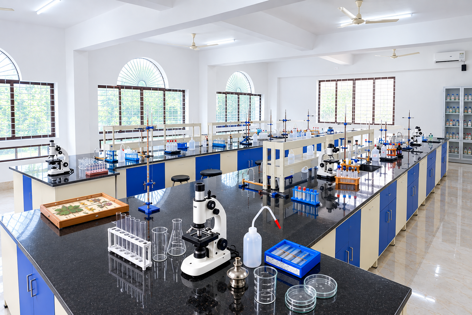 Biology Laboratory at Navajnanasudha Pre-University College