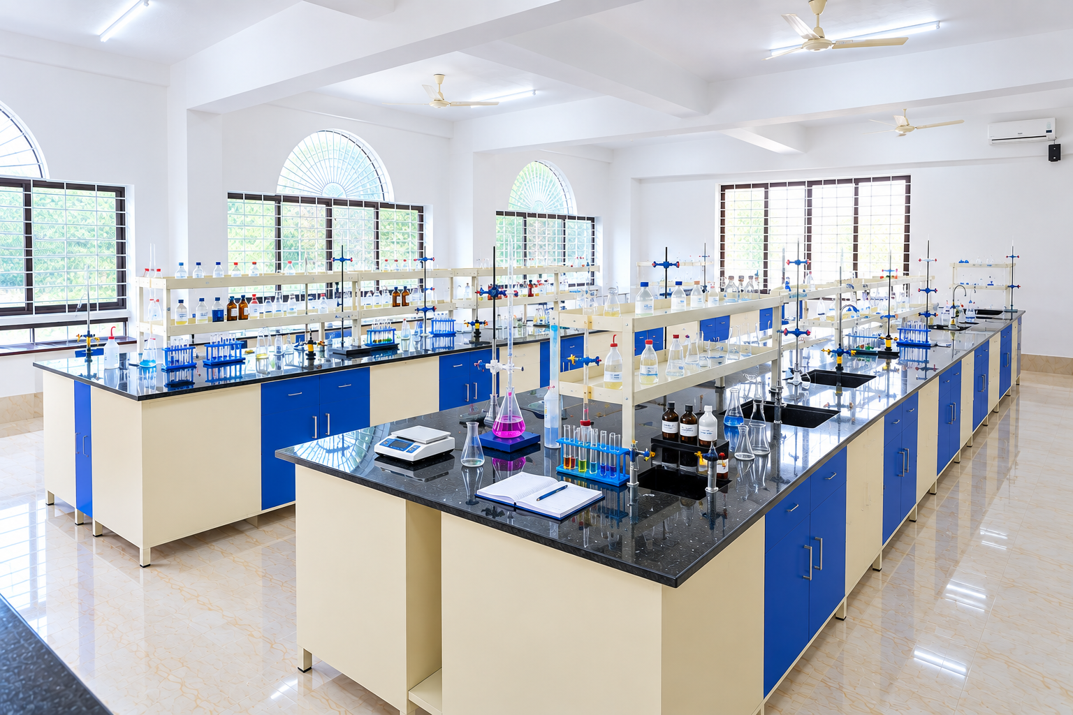 Chemistry Laboratory at Navajnanasudha Pre-University College
