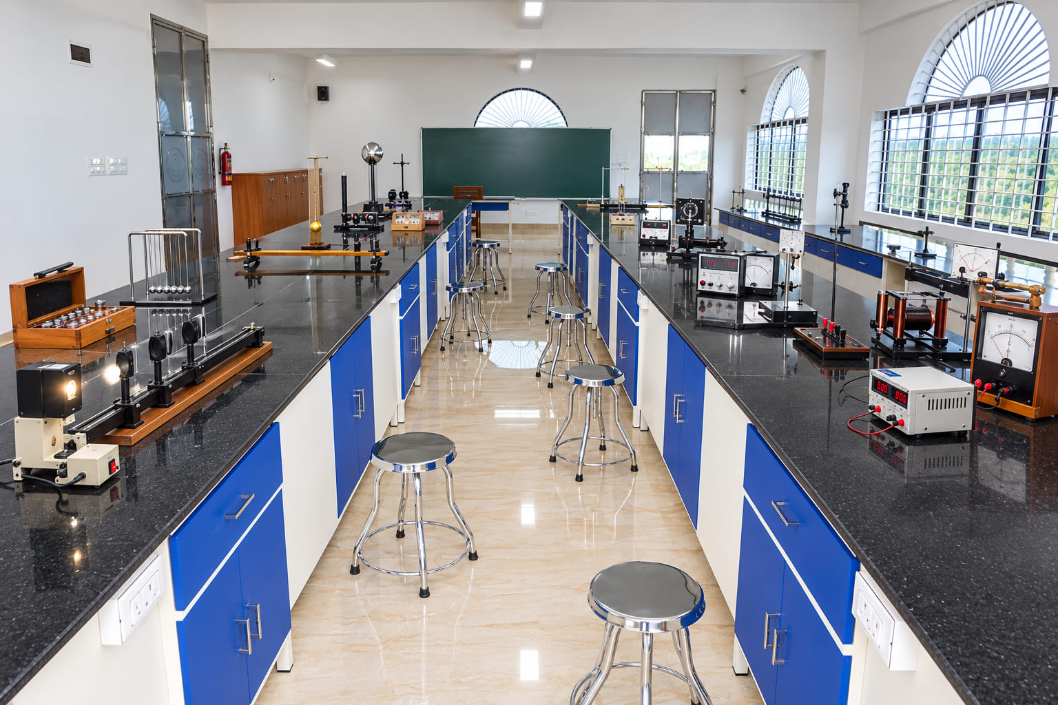 Physics laboratory at Navajnanasudha Pre-University College, Belthangady
